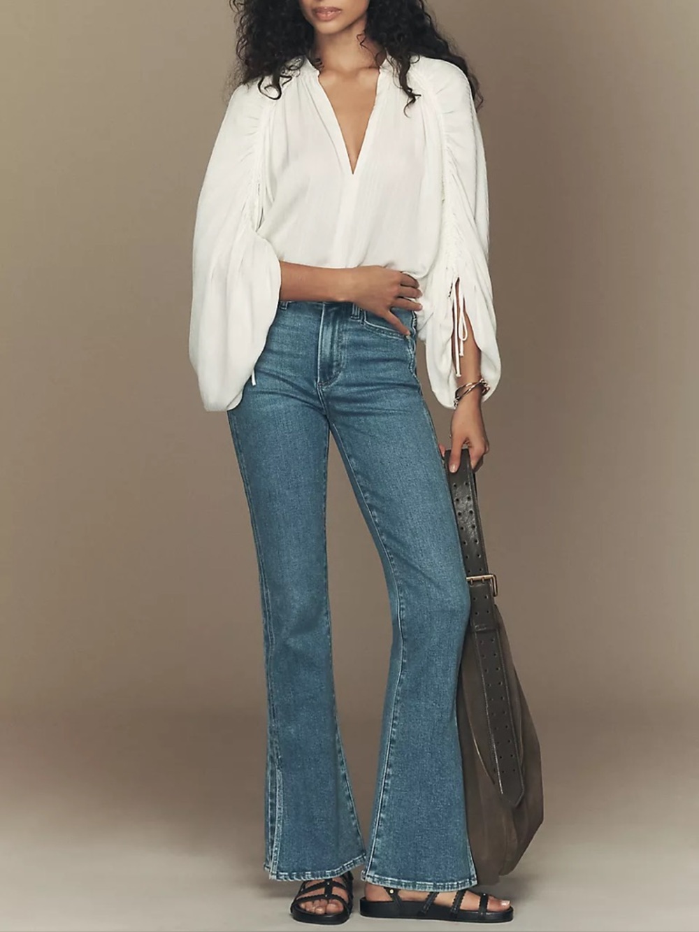 Paige High Rise Laurel Canyon Bootcut Jean - Vented Fontessa - size 25